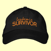 Leukemia Survivor embroidered hats
