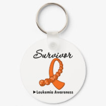 Leukemia Survivor Gemstone Ribbon keychains