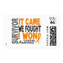 Leukemia Survivor It Came We Fought I Won Postage Stamp