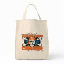 Leukemia Tougher Than Cancer Skull Canvas Bag
