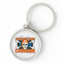 Leukemia Tougher Than Cancer Skull Keychains