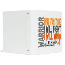 Leukemia Warrior binders by awarenessgifts Leukemia Warrior binders
