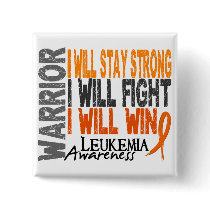 Leukemia Warrior Pinback Button