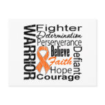 Leukemia Warrior Collage Post Card