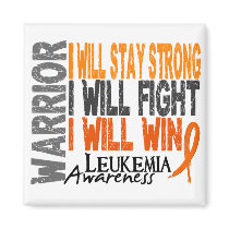 Leukemia Warrior Fridge Magnet