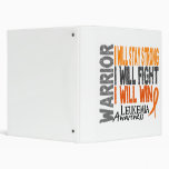 Leukemia Warrior Vinyl Binders