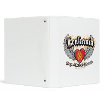 Leukemia Wings binders by fightcancertees Leukemia Wings binders