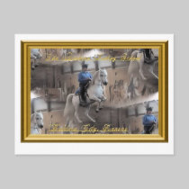 Levade with rider Postcard