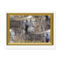 Levade with rider Postcard