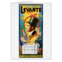 Levante ~ The Great Vintage Magic Act Greeting Cards