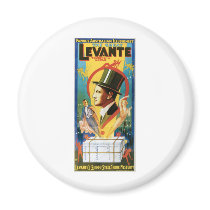 Levante ~ The Great Vintage Magic Act Fridge Magnet