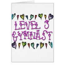 Level 3 Gymnast hearts Cards