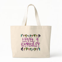 Level 4 Gymnast hearts Tote Bags