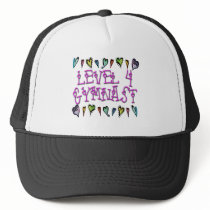 Level 4 Gymnast hearts Hat