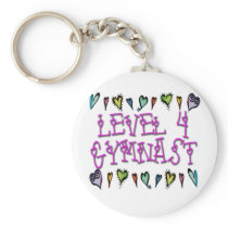 Level 4 Gymnast hearts Keychains