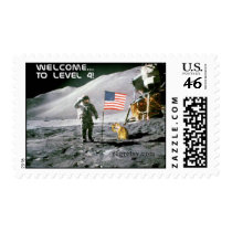 Level 4 Moon Landing Stamp