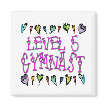 Level 5 Gymnast Fridge Magnets