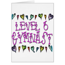 Level 6 Gymnast Greeting Cards