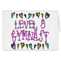 Level 8 Gymnast Greeting Cards