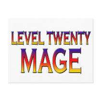 Level twenty Mage postcards