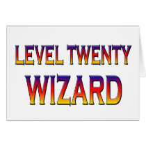 Level twenty wizard card