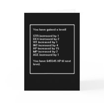 Level Up Birthday Card by Washbreeze Level Up Birthday Card
