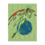 Levitating Alien Post Card