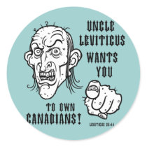 Leviticus 25:44 round stickers