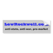 Lew Rockwell Site Bumper Stickers