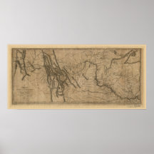 Lewis and Clark Track Map Poster