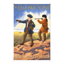 Lewis and Clark - Yellowstone National Park Stretched Canvas Prints