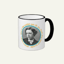 Lewis Carroll Portrait With Quote Mug mugs