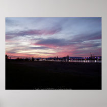 Lewis & Clark bridge at sunset Posters