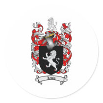 Lewis Family Crest - Lewis Coat of Arms stickers by heraldics Lewis Family Crest - Lewis Coat of Arms stickers