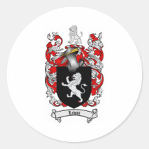 Lewis Family Crest - Lewis Coat of Arms Round Sticker