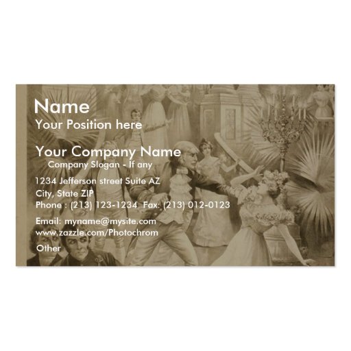 Lewis Morrison in 'The Master of the Ceremonies' Business Card Template