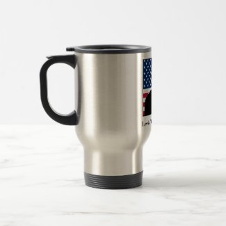 Lewis Puller and the American Flag mug