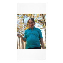 Lexie's mom with little brother photo cards