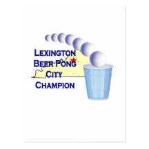 Lexington Beer Pong Champion Post Cards