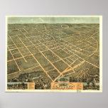 Lexington Kentucky 1871 Panoramic Map Poster