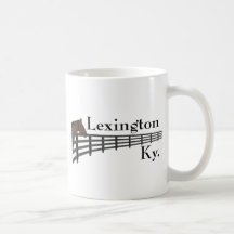 Lexington Kentucky Horse and Fence Mugs