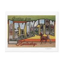 Lexington, Kentucky - Large Letter Scenes Post Card