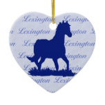 Lexington KY Horse Christmas Ornament