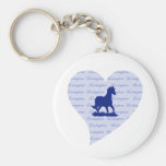 Lexington Ky Horse Heart Bluegrass State Keychain