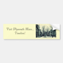Leyden St Pilgrim Plymouth MA c1908 Bumper Sticker