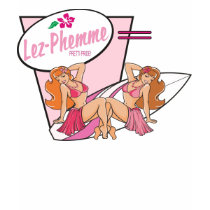 Lez-Phemme "Sexie Surferz" Tee t-shirts by 4SistaGurlz Lez-Phemme "Sexie Surferz" Tee t-shirts