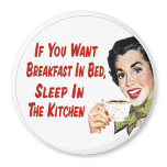 Lg. Funny Retro Housewife Breakfast Magnet Lg. Funny Retro Housewife Breakfast Magnet