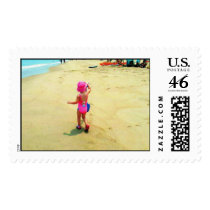 LG on the beach postage