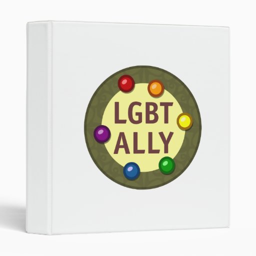 LGBT Ally Baubles Avery Binder Zazzle