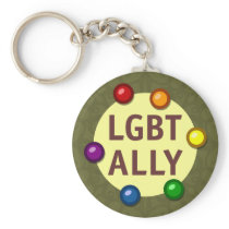 LGBT Ally Baubles Keychain